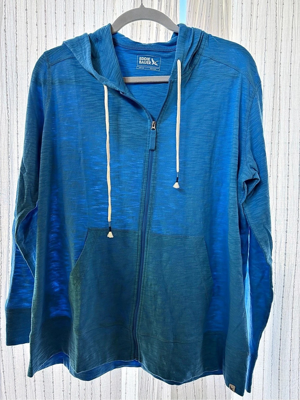 Eddie Bauer Blue Zip Hoodie